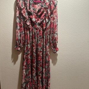 Floral Long Sleeve Dress
